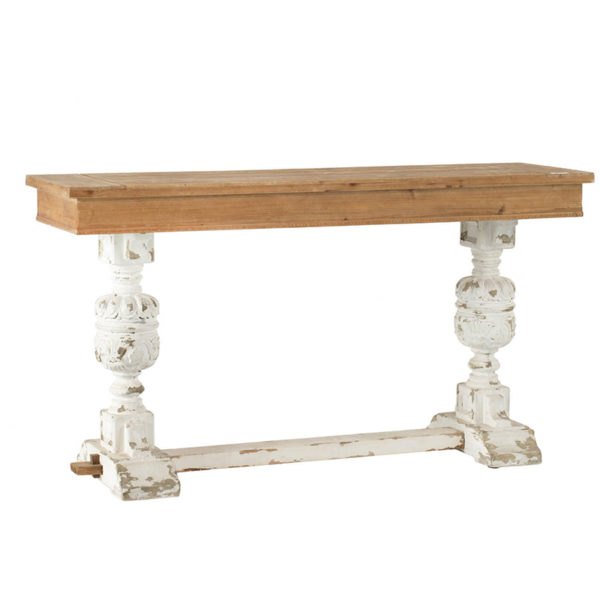 שולחן עץ בסגנון וינטג'